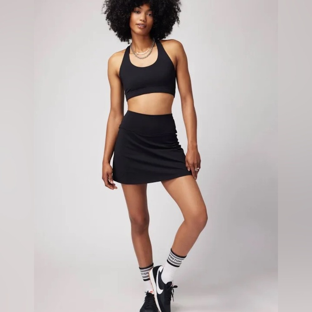 NWT Spiritual Gangster Black Classic Nyla Active Skirt in Small/ retail $68